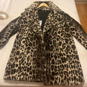 Leopard fur coat